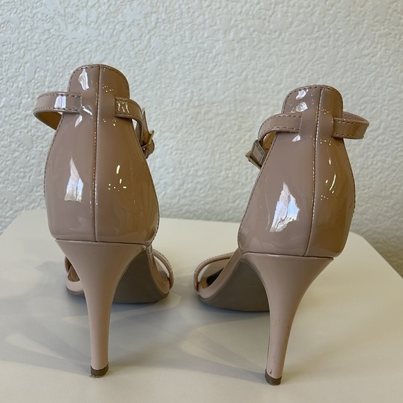 MATERIAL GIRL Nude Ankle Strap Sandals - Picture 5 of 7